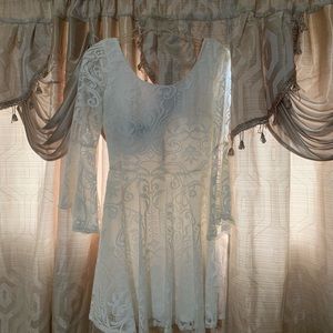 Cute White Lacey Dress